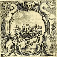 An illustration from Imprese illustri di diuersi, coi discorsi di Camillo Camilli, et con le figure intagliate in rame di Girolamo Porro Padouano .. (1586)