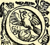 An illustration from Imprese illustri di diuersi, coi discorsi di Camillo Camilli, et con le figure intagliate in rame di Girolamo Porro Padouano .. (1586)