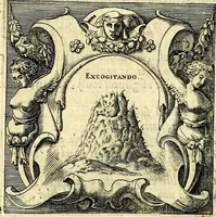 An illustration from Imprese illustri di diuersi, coi discorsi di Camillo Camilli, et con le figure intagliate in rame di Girolamo Porro Padouano .. (1586)