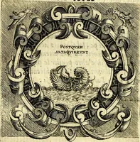 An illustration from Imprese illustri di diuersi, coi discorsi di Camillo Camilli, et con le figure intagliate in rame di Girolamo Porro Padouano .. (1586)