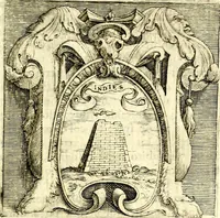 An illustration from Imprese illustri di diuersi, coi discorsi di Camillo Camilli, et con le figure intagliate in rame di Girolamo Porro Padouano .. (1586)