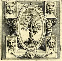 An illustration from Imprese illustri di diuersi, coi discorsi di Camillo Camilli, et con le figure intagliate in rame di Girolamo Porro Padouano .. (1586)