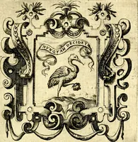 An illustration from Imprese illustri di diuersi, coi discorsi di Camillo Camilli, et con le figure intagliate in rame di Girolamo Porro Padouano .. (1586)