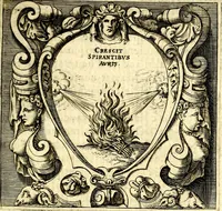 An illustration from Imprese illustri di diuersi, coi discorsi di Camillo Camilli, et con le figure intagliate in rame di Girolamo Porro Padouano .. (1586)
