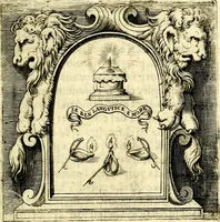 Picture 131 of 230 from Imprese illustri di diuersi, coi discorsi di Camillo Camilli, et con le figure intagliate in rame di Girolamo Porro Padouano .. (1586), leaf 188