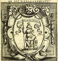 Picture 136 of 230 from Imprese illustri di diuersi, coi discorsi di Camillo Camilli, et con le figure intagliate in rame di Girolamo Porro Padouano .. (1586), leaf 198
