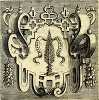 An illustration from Imprese illustri di diuersi, coi discorsi di Camillo Camilli, et con le figure intagliate in rame di Girolamo Porro Padouano .. (1586)