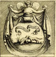 An illustration from Imprese illustri di diuersi, coi discorsi di Camillo Camilli, et con le figure intagliate in rame di Girolamo Porro Padouano .. (1586)