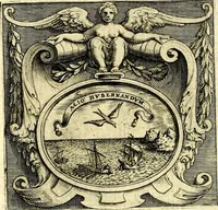 An illustration from Imprese illustri di diuersi, coi discorsi di Camillo Camilli, et con le figure intagliate in rame di Girolamo Porro Padouano .. (1586)