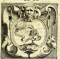 An illustration from Imprese illustri di diuersi, coi discorsi di Camillo Camilli, et con le figure intagliate in rame di Girolamo Porro Padouano .. (1586)