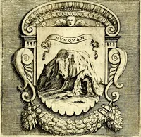 An illustration from Imprese illustri di diuersi, coi discorsi di Camillo Camilli, et con le figure intagliate in rame di Girolamo Porro Padouano .. (1586)