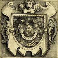 An illustration from Imprese illustri di diuersi, coi discorsi di Camillo Camilli, et con le figure intagliate in rame di Girolamo Porro Padouano .. (1586)