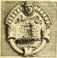 An illustration from Imprese illustri di diuersi, coi discorsi di Camillo Camilli, et con le figure intagliate in rame di Girolamo Porro Padouano .. (1586)