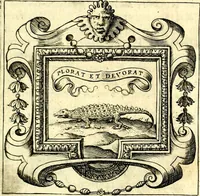 Picture 197 of 230 from Imprese illustri di diuersi, coi discorsi di Camillo Camilli, et con le figure intagliate in rame di Girolamo Porro Padouano .. (1586), leaf 292