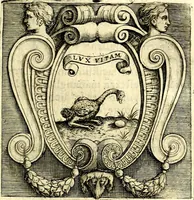 An illustration from Imprese illustri di diuersi, coi discorsi di Camillo Camilli, et con le figure intagliate in rame di Girolamo Porro Padouano .. (1586)