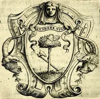 An illustration from Imprese illustri di diuersi, coi discorsi di Camillo Camilli, et con le figure intagliate in rame di Girolamo Porro Padouano .. (1586)
