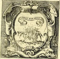 An illustration from Imprese illustri di diuersi, coi discorsi di Camillo Camilli, et con le figure intagliate in rame di Girolamo Porro Padouano .. (1586)