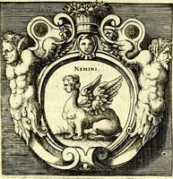 An illustration from Imprese illustri di diuersi, coi discorsi di Camillo Camilli, et con le figure intagliate in rame di Girolamo Porro Padouano .. (1586)