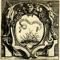 An illustration from Imprese illustri di diuersi, coi discorsi di Camillo Camilli, et con le figure intagliate in rame di Girolamo Porro Padouano .. (1586)