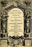 Picture 1 of 230 from Imprese illustri di diuersi, coi discorsi di Camillo Camilli, et con le figure intagliate in rame di Girolamo Porro Padouano .. (1586), leaf 4