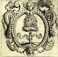 An illustration from Imprese illustri di diuersi, coi discorsi di Camillo Camilli, et con le figure intagliate in rame di Girolamo Porro Padouano .. (1586)