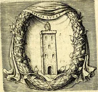 Picture 44 of 230 from Imprese illustri di diuersi, coi discorsi di Camillo Camilli, et con le figure intagliate in rame di Girolamo Porro Padouano .. (1586), leaf 60