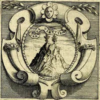 An illustration from Imprese illustri di diuersi, coi discorsi di Camillo Camilli, et con le figure intagliate in rame di Girolamo Porro Padouano .. (1586)