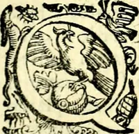 An illustration from Imprese illustri di diuersi, coi discorsi di Camillo Camilli, et con le figure intagliate in rame di Girolamo Porro Padouano .. (1586)