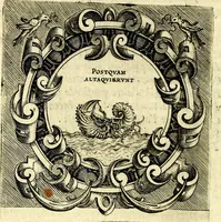 An illustration from Imprese illustri di diuersi, coi discorsi di Camillo Camilli, et con le figure intagliate in rame di Girolamo Porro Padouano .. (1586)