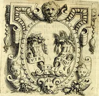 An illustration from Imprese illustri di diuersi, coi discorsi di Camillo Camilli, et con le figure intagliate in rame di Girolamo Porro Padouano .. (1586)