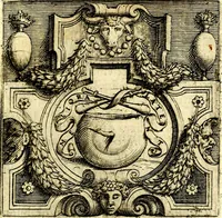 An illustration from Imprese illustri di diuersi, coi discorsi di Camillo Camilli, et con le figure intagliate in rame di Girolamo Porro Padouano .. (1586)