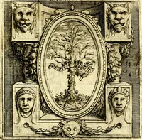 An illustration from Imprese illustri di diuersi, coi discorsi di Camillo Camilli, et con le figure intagliate in rame di Girolamo Porro Padouano .. (1586)
