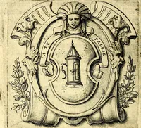 An illustration from Imprese illustri di diuersi, coi discorsi di Camillo Camilli, et con le figure intagliate in rame di Girolamo Porro Padouano .. (1586)