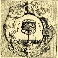 An illustration from Imprese illustri di diuersi, coi discorsi di Camillo Camilli, et con le figure intagliate in rame di Girolamo Porro Padouano .. (1586)