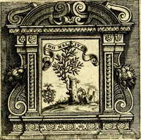 An illustration from Imprese illustri di diuersi, coi discorsi di Camillo Camilli, et con le figure intagliate in rame di Girolamo Porro Padouano .. (1586)