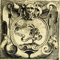 An illustration from Imprese illustri di diuersi, coi discorsi di Camillo Camilli, et con le figure intagliate in rame di Girolamo Porro Padouano .. (1586)