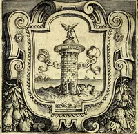 An illustration from Imprese illustri di diuersi, coi discorsi di Camillo Camilli, et con le figure intagliate in rame di Girolamo Porro Padouano .. (1586)