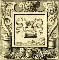 An illustration from Imprese illustri di diuersi, coi discorsi di Camillo Camilli, et con le figure intagliate in rame di Girolamo Porro Padouano .. (1586)
