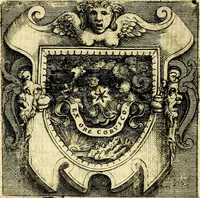 An illustration from Imprese illustri di diuersi, coi discorsi di Camillo Camilli, et con le figure intagliate in rame di Girolamo Porro Padouano .. (1586)
