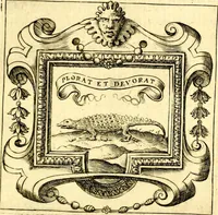 An illustration from Imprese illustri di diuersi, coi discorsi di Camillo Camilli, et con le figure intagliate in rame di Girolamo Porro Padouano .. (1586)