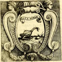 An illustration from Imprese illustri di diuersi, coi discorsi di Camillo Camilli, et con le figure intagliate in rame di Girolamo Porro Padouano .. (1586)