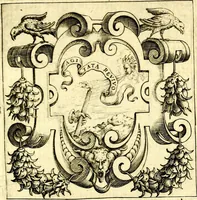 An illustration from Imprese illustri di diuersi, coi discorsi di Camillo Camilli, et con le figure intagliate in rame di Girolamo Porro Padouano .. (1586)