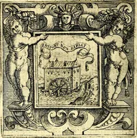 An illustration from Imprese illustri di diuersi, coi discorsi di Camillo Camilli, et con le figure intagliate in rame di Girolamo Porro Padouano .. (1586)