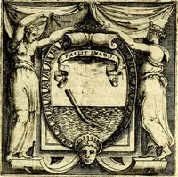 An illustration from Imprese illustri di diuersi, coi discorsi di Camillo Camilli, et con le figure intagliate in rame di Girolamo Porro Padouano .. (1586)