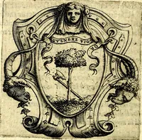 An illustration from Imprese illustri di diuersi, coi discorsi di Camillo Camilli, et con le figure intagliate in rame di Girolamo Porro Padouano .. (1586)