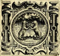 An illustration from Imprese illustri di diuersi, coi discorsi di Camillo Camilli, et con le figure intagliate in rame di Girolamo Porro Padouano .. (1586)