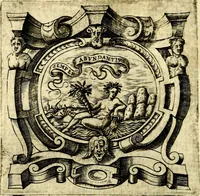 An illustration from Imprese illustri di diuersi, coi discorsi di Camillo Camilli, et con le figure intagliate in rame di Girolamo Porro Padouano .. (1586)