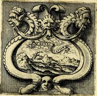 An illustration from Imprese illustri di diuersi, coi discorsi di Camillo Camilli, et con le figure intagliate in rame di Girolamo Porro Padouano .. (1586)