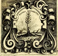 An illustration from Imprese illustri di diuersi, coi discorsi di Camillo Camilli, et con le figure intagliate in rame di Girolamo Porro Padouano .. (1586)