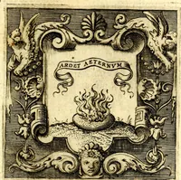 An illustration from Imprese illustri di diuersi, coi discorsi di Camillo Camilli, et con le figure intagliate in rame di Girolamo Porro Padouano .. (1586)